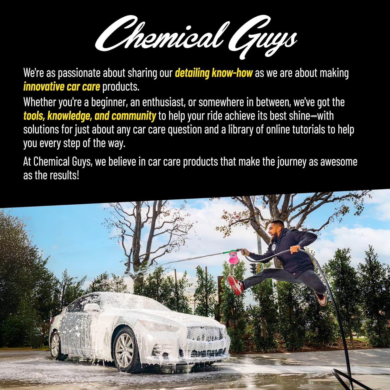 Chemical Guys Wheelie All Exterior Surface and Wheel Brush, Wheel Cleaner Brush with Soft Bristles, Safe Cleaning of Rims, Tires, and Exterior Surfaces on Cars, Trucks, Motorcycles, RVs, & More, Green - Image 5