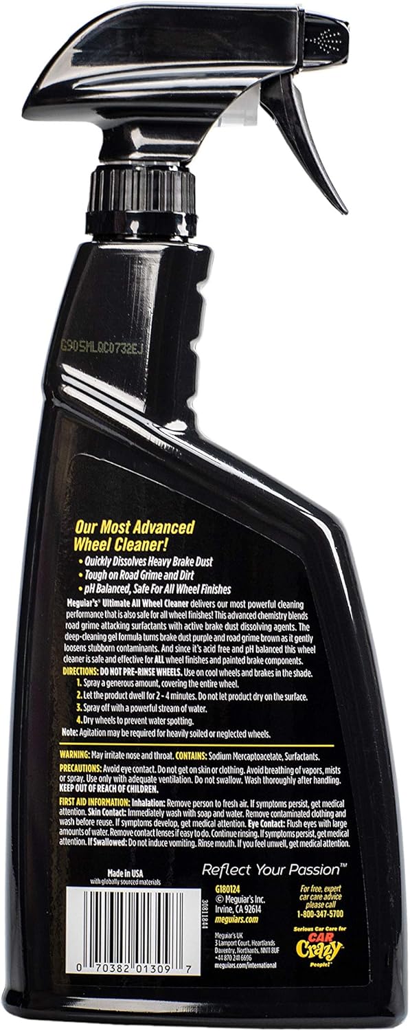 Meguiar's G180124 Ultimate All Wheel Cleaner - 24 Oz Spray Bottle