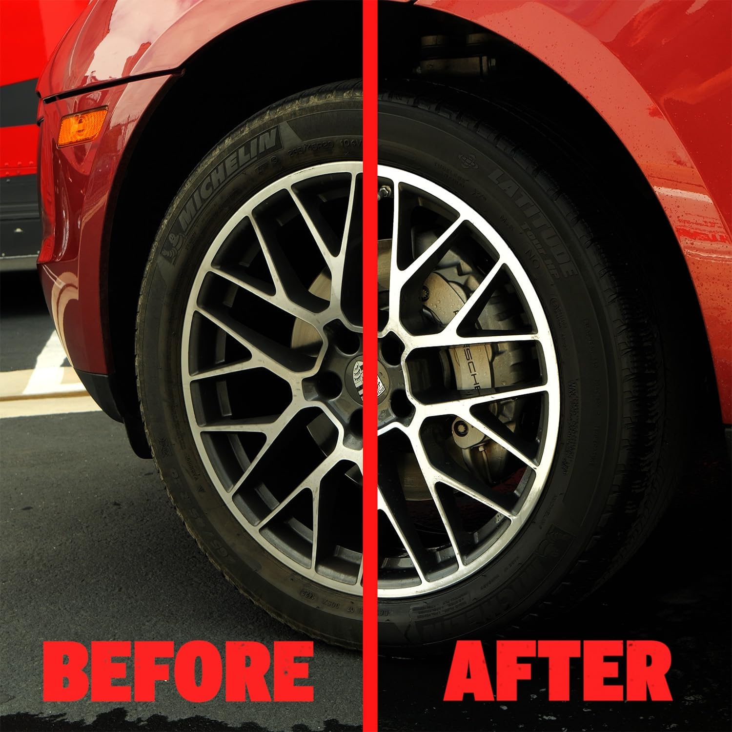 Mothers Polished Aluminum Wheel Cleaner, 24 oz. u2014 Safely Cleans Uncoated Polished Aluminum & Anodized Wheels, Removes Brake Dust, Grease, Dirt & Grime, with Easy Spray-On, Hose-Off Formula (06024)