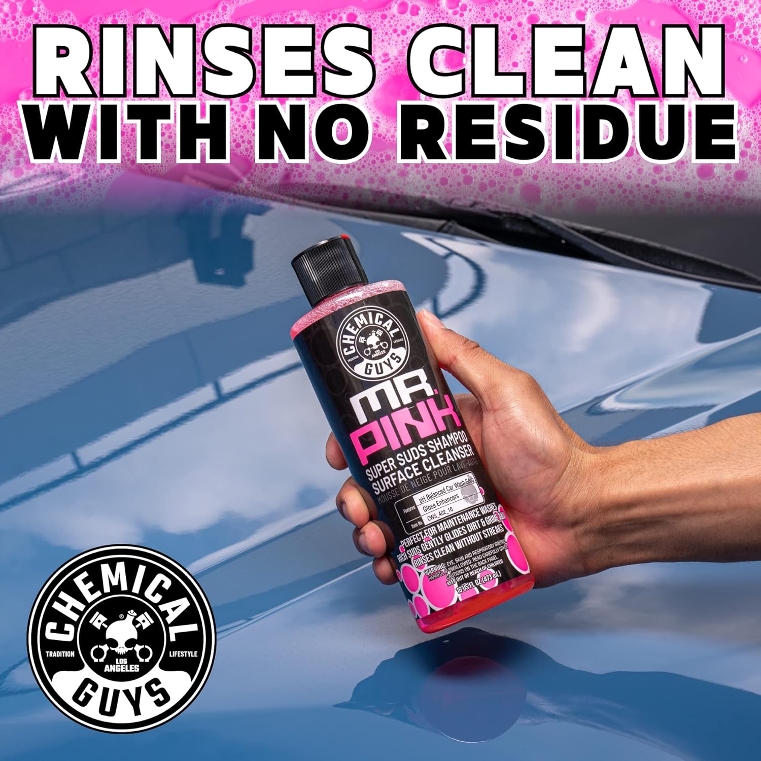 Alternative view of Chemical Guys Mr. Pink Car Wash Soap - 64 oz Super Suds Foaming Car Wash Soap for Cannon, Blaster, or Bucket Washing - pH Balanced, Safe on Wax, Sealant, Ceramic, and Clear Coat Finishes