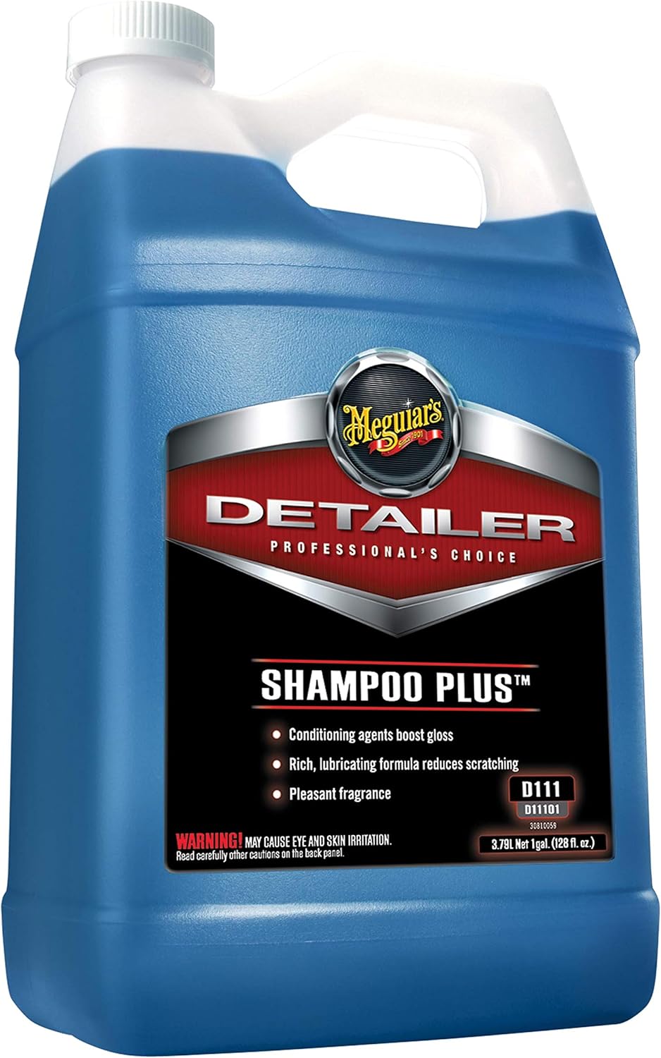 Meguiar's D1111 Shampoo Plus u2013 Car Wash Soap Gently Cleans Without Swirling or Scratching, Car Wash Foam Soap Effectively Lifts Dirt and Grime Leaving Car Slick To The Touch u2013 1 Gallon
