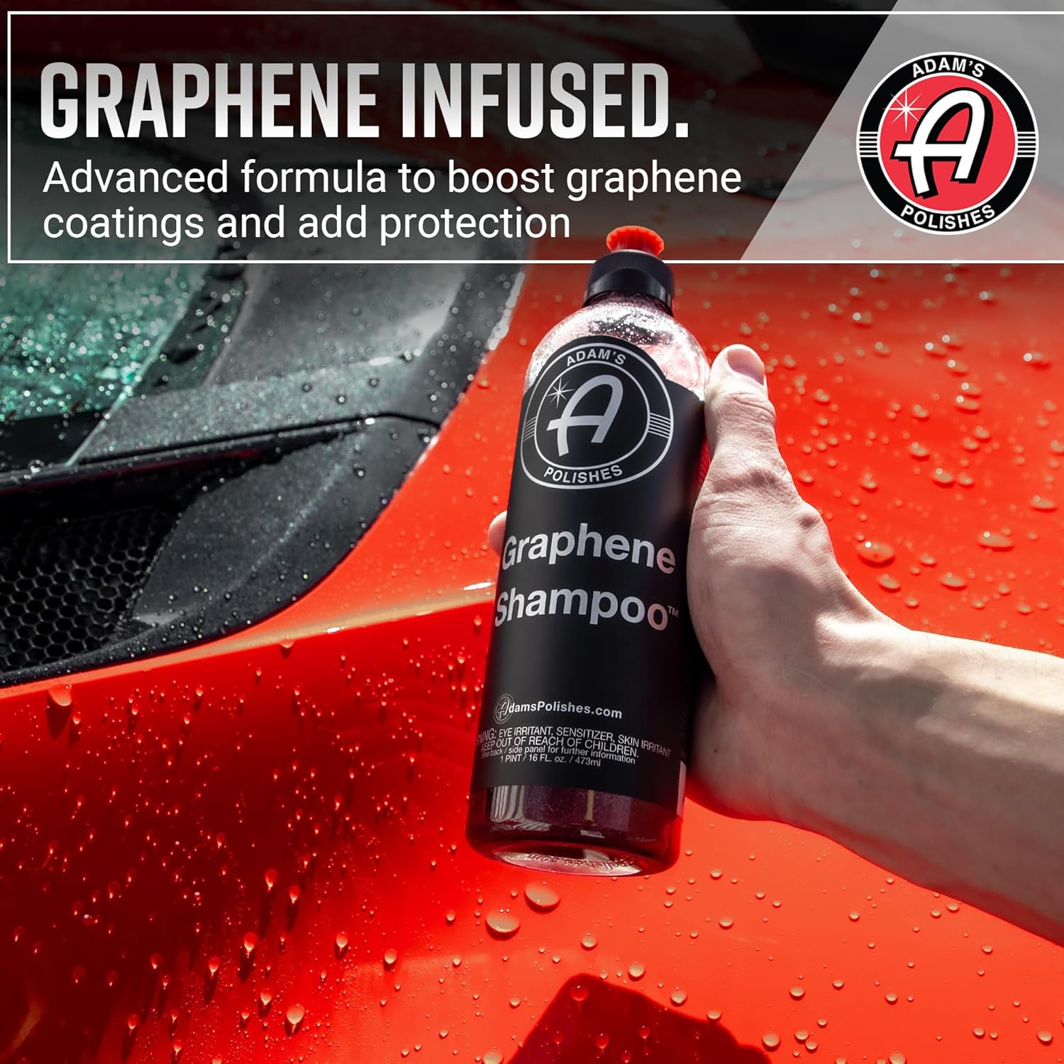 Alternative view of Adam's Polishes Graphene Shampoo 16oz - Ceramic Coating Infused Car Wash Soap - Powerful Cleaner & Protection In One Step - pH Neutral, High Suds For Foam Cannon, Foam Gun, Or Detailing Bucket