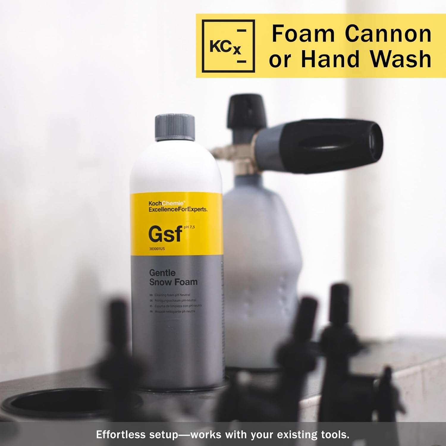 Alternative view of KOCHCHEMIE Gentle Snow Foam - pH Neutral Pre-Cleaning; Works With Foam Cannons & Sprayers; Manual Washing Shampoo; Safe on Existing Wax & Sealed Surfaces; Unique Cherry Fragrance (1 Liter)