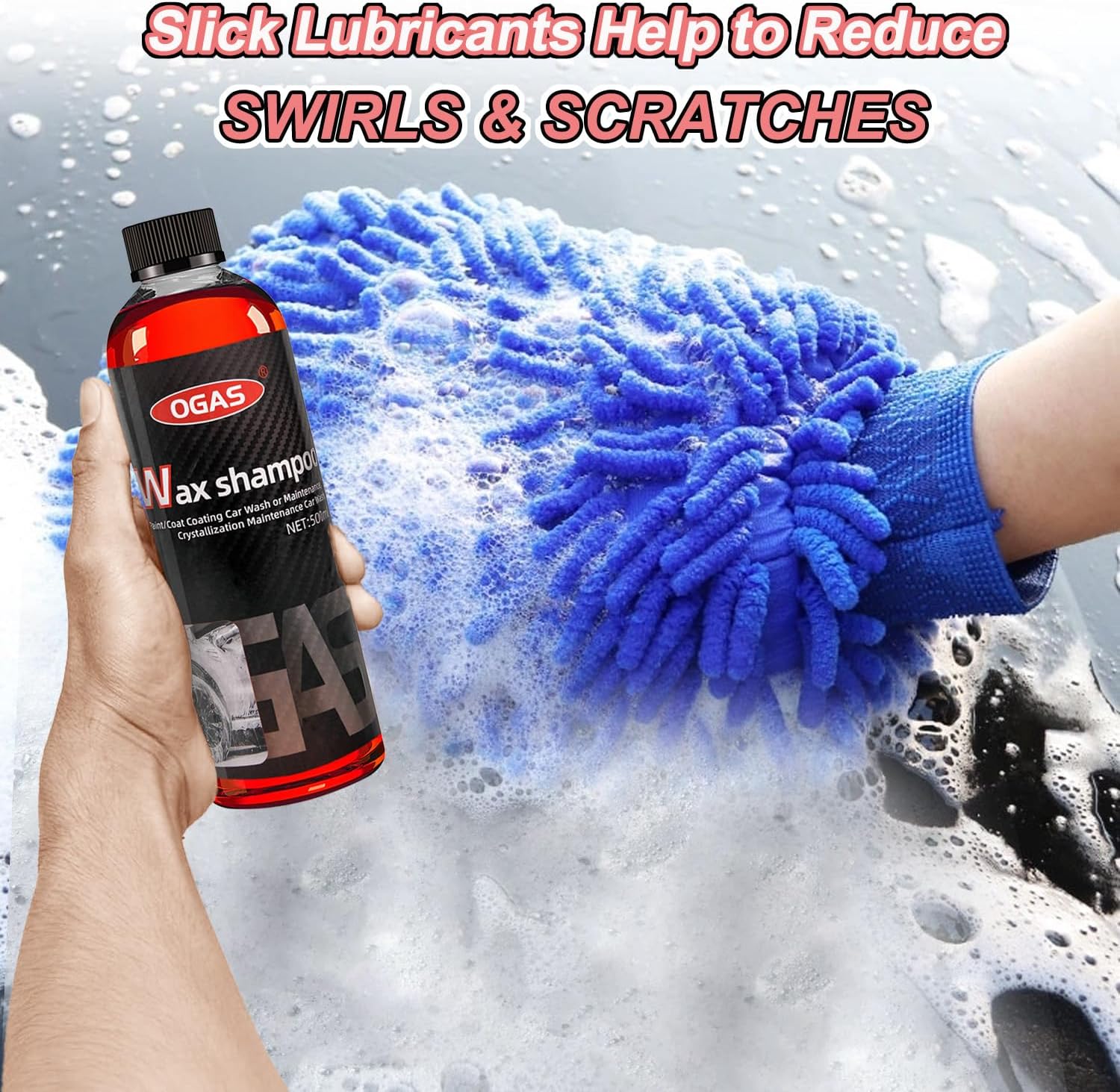 Alternative view of High Foam Car Wash Soap, pH Balanced Car Shampoo for Foam Cannon, Blaster & Hand Wash - Vehicle Shampoo Super Suds Safe on Wax, Sealant, Ceramic, and Clear Coat Finishes-500ml/17fl.oz