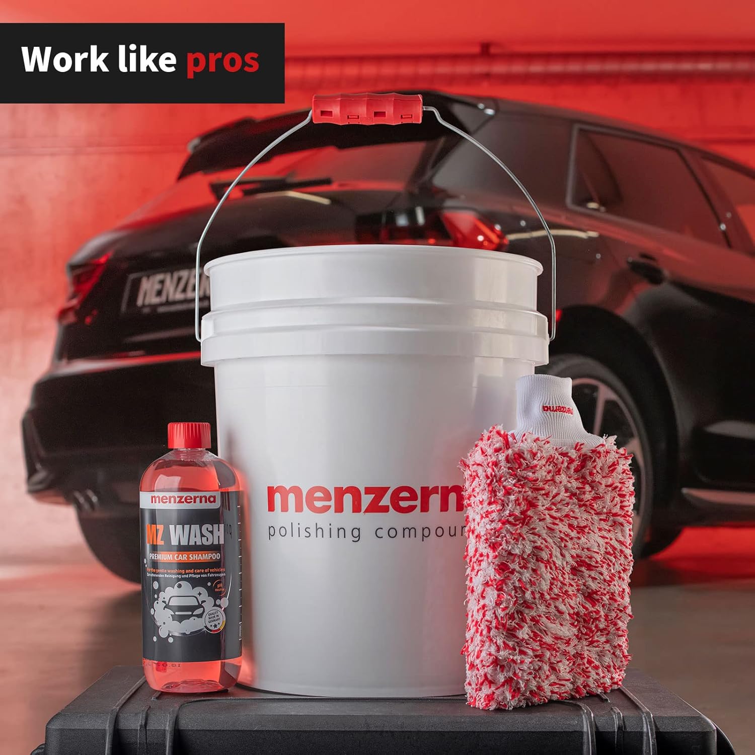 menzerna "MZ Wash" I Car Wash 1L I Premium Car Shampoo to Remove Dust, Dirt and Grime I Car Soap to Prep for Buffing & Polishing Compounds I Quick Dry and High Shine Finish I with a Tropical Scent - Image 5