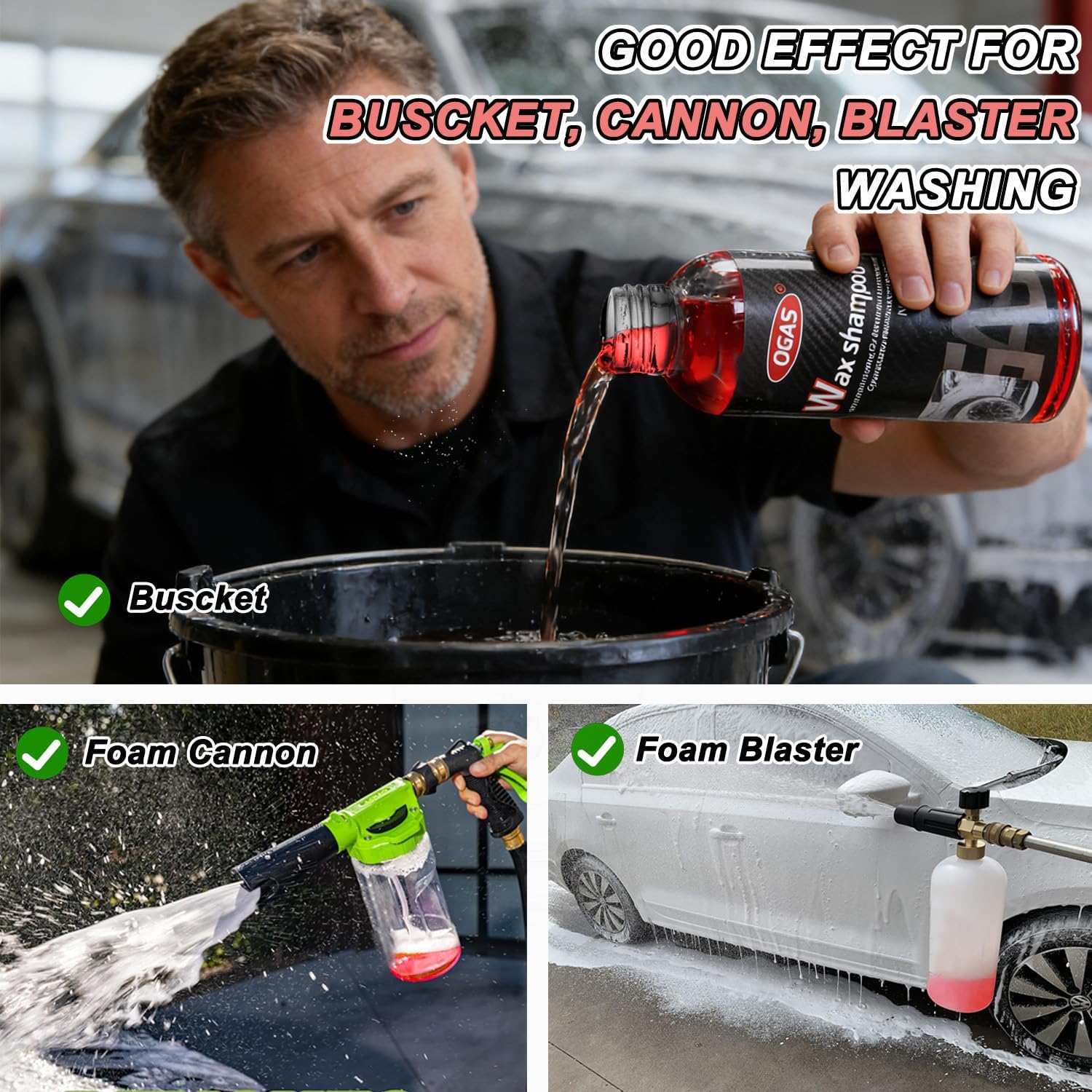 High Foam Car Wash Soap, pH Balanced Car Shampoo for Foam Cannon, Blaster & Hand Wash - Vehicle Shampoo Super Suds Safe on Wax, Sealant, Ceramic, and Clear Coat Finishes-500ml/17fl.oz - Image 4