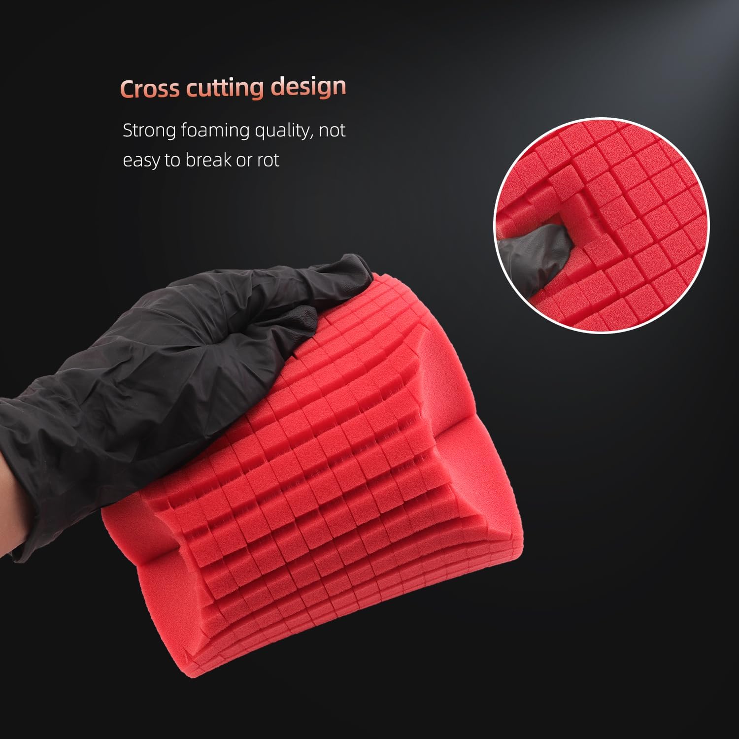 SPTA Car Wash Kit, Clean & Car Wash Kit (9 Items, Including 2-16oz. Car Wash Shampoo, 1Pc Microfiber Mitts,1Pc Red Car Wash Sponge, 2Pcs 16"x16" Microfiber Detail Towels and 3Pcs Car Detail Brush