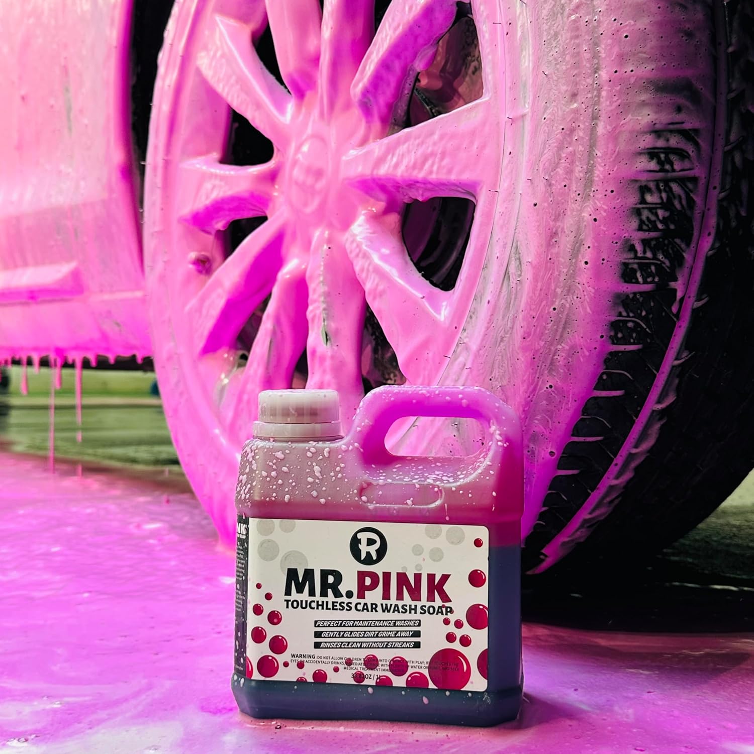 Alternative view of Touchless Pre-Wash Soap,Car Foam Shampoo Hydrophobic SiO2 Sealant Spray | Water-Activated Coating, Safe Wax Ceramic Protection, Streak-Free Shine for Auto Detailing (Pink Touchless Pre-Wash Soap)