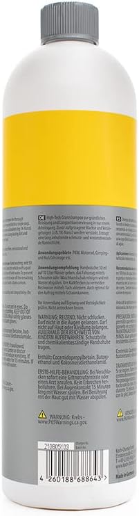KOCHCHEMIE NanoMagic Shampoo - Auto Soap with Gloss Cleaning, Water-Repellent, Nano Shampoo Layer (1 Liter)