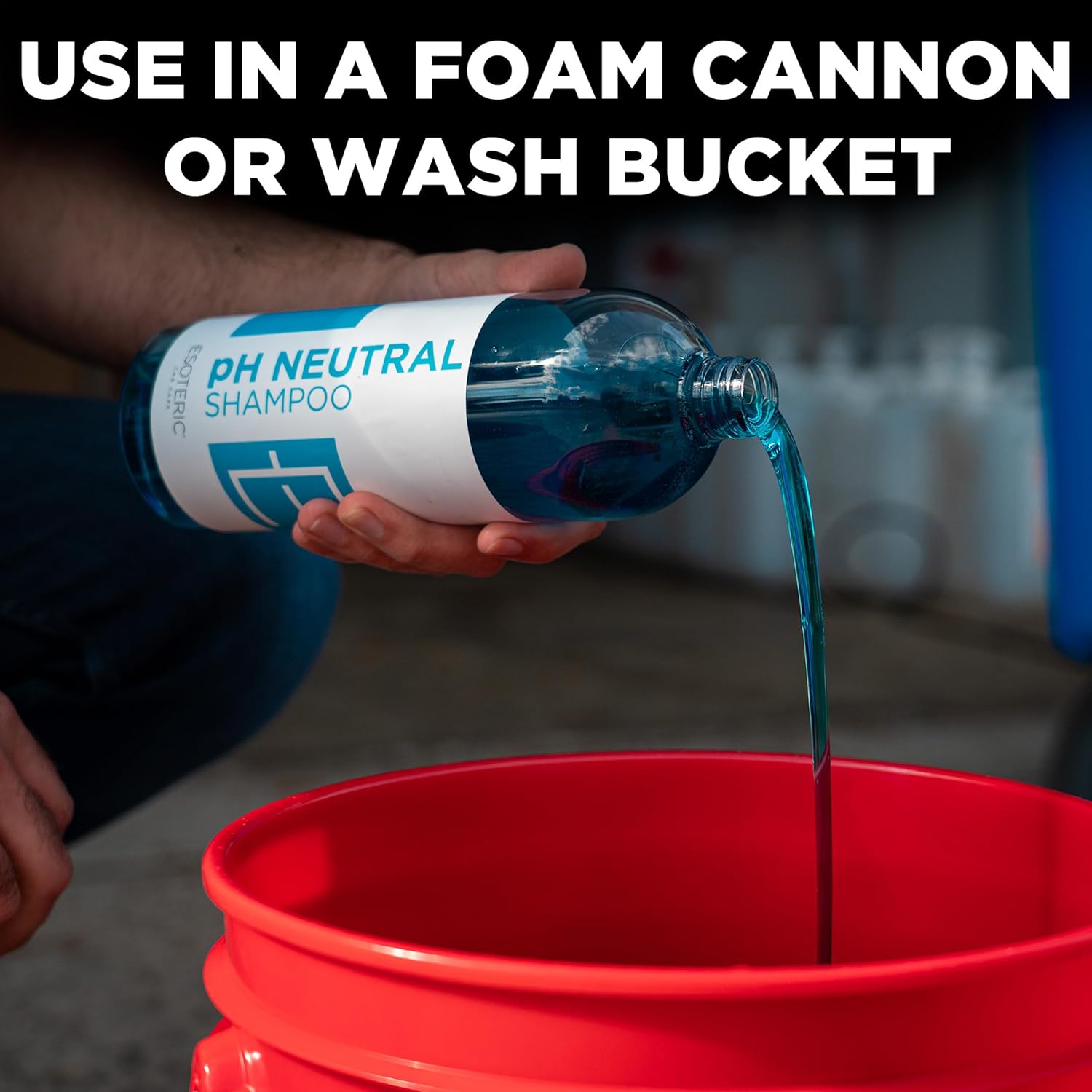 ESOTERIC pH Neutral Car Wash Shampoo Advanced Foam Technology 16oz - Ultra-Concentrated Auto Soap for Foam Cannon & Bucket Wash - Snow Foam - Scratch-Free Formula with Enhanced Lubrication Spot Free