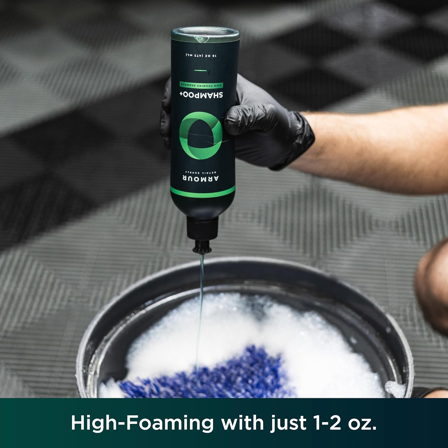 Alternative view of Armour Detail Supply Shampoo+ High-Foaming pH Neutral Shampoo, Professional Automotive Cleaning, Compatible with Foam Cannons or Bucket Washes - 16oz Bottle