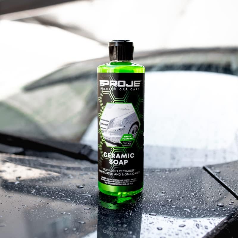 Alternative view of PROJE' Ceramic Soap - PH Wash and Wax Shampoo - Build & Rejuvenate Ceramic Coating - Adds Hydrophobic Protection - Auto Detailing - Works w/Foam Gun, Cannon, & Bucket Wash - 16 Fl Oz