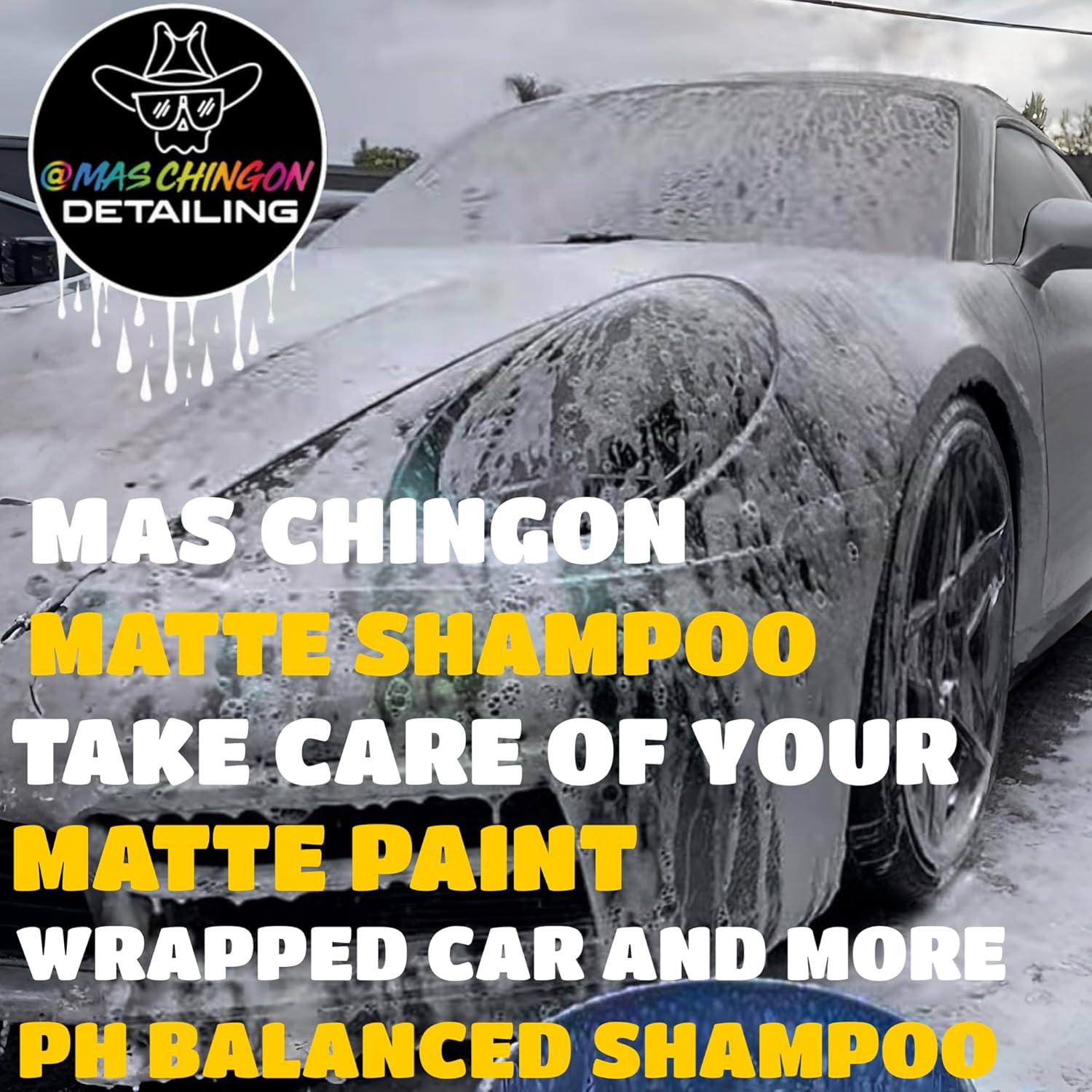 Alternative view of Mas Chingon Matte Shampoo PH Balanced Designed for Matte Paint & Wrapped Cars (Great for Cars, Trucks, SUVs, RVs, Motorcycles, & More 16 Fl Oz (1-Pack)