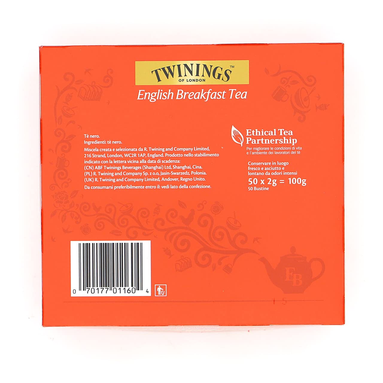 Alternative view of Twinings of London English Breakfast Tea Bags, 50 ct