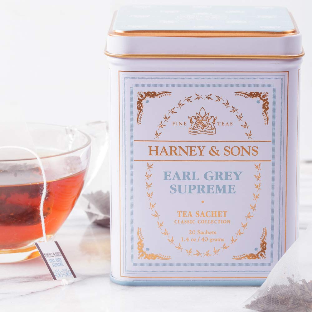 Harney & Sons Earl Grey Supreme, Black Tea, 20 Sachets - Image 3