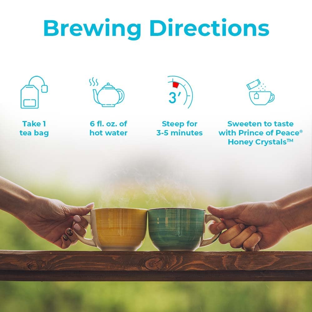 Prince of Peace Premium White Tea, 100 Tea Bags – White Tea Bags – Prince of Peace – White Peony Tea – Camellia Sinensis Tea Bags – Prince of Peace Tea – Premium Grade Tea - Image 4