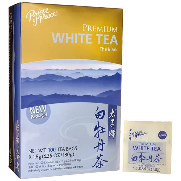 Prince of Peace Premium White Tea, 100 Tea Bags – White Tea Bags – Prince of Peace – White Peony Tea – Camellia Sinensis Tea Bags – Prince of Peace Tea – Premium Grade Tea - Image 6