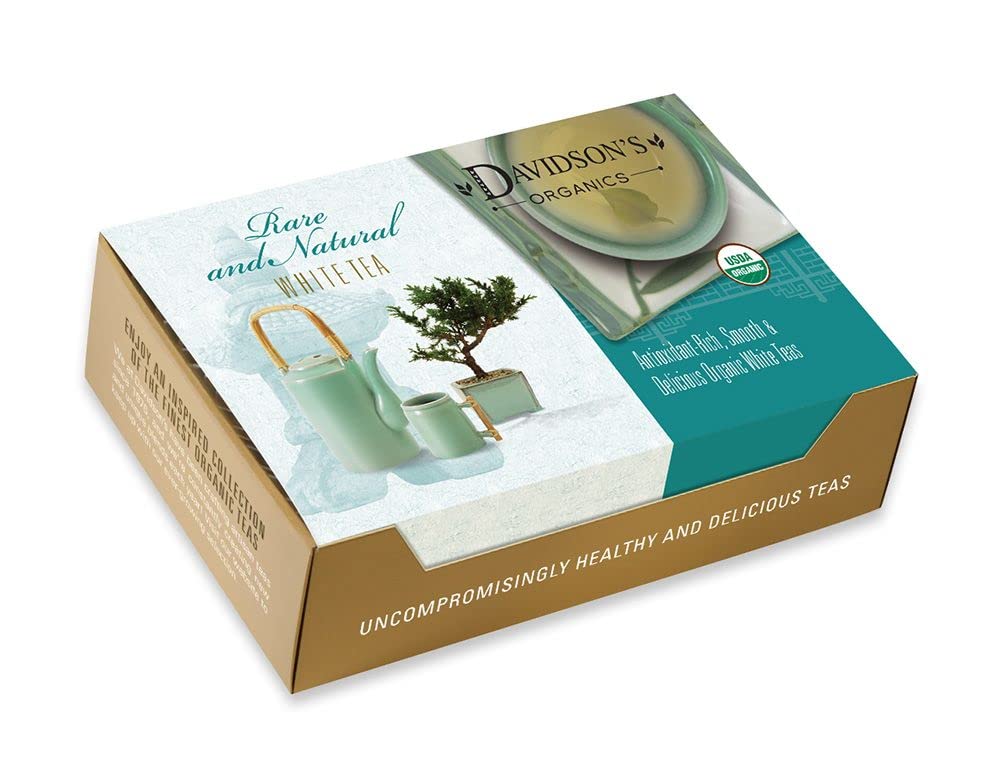Davidson's Organics, Assorted White Teas, 100-count Individually Wrapped Tea Bags