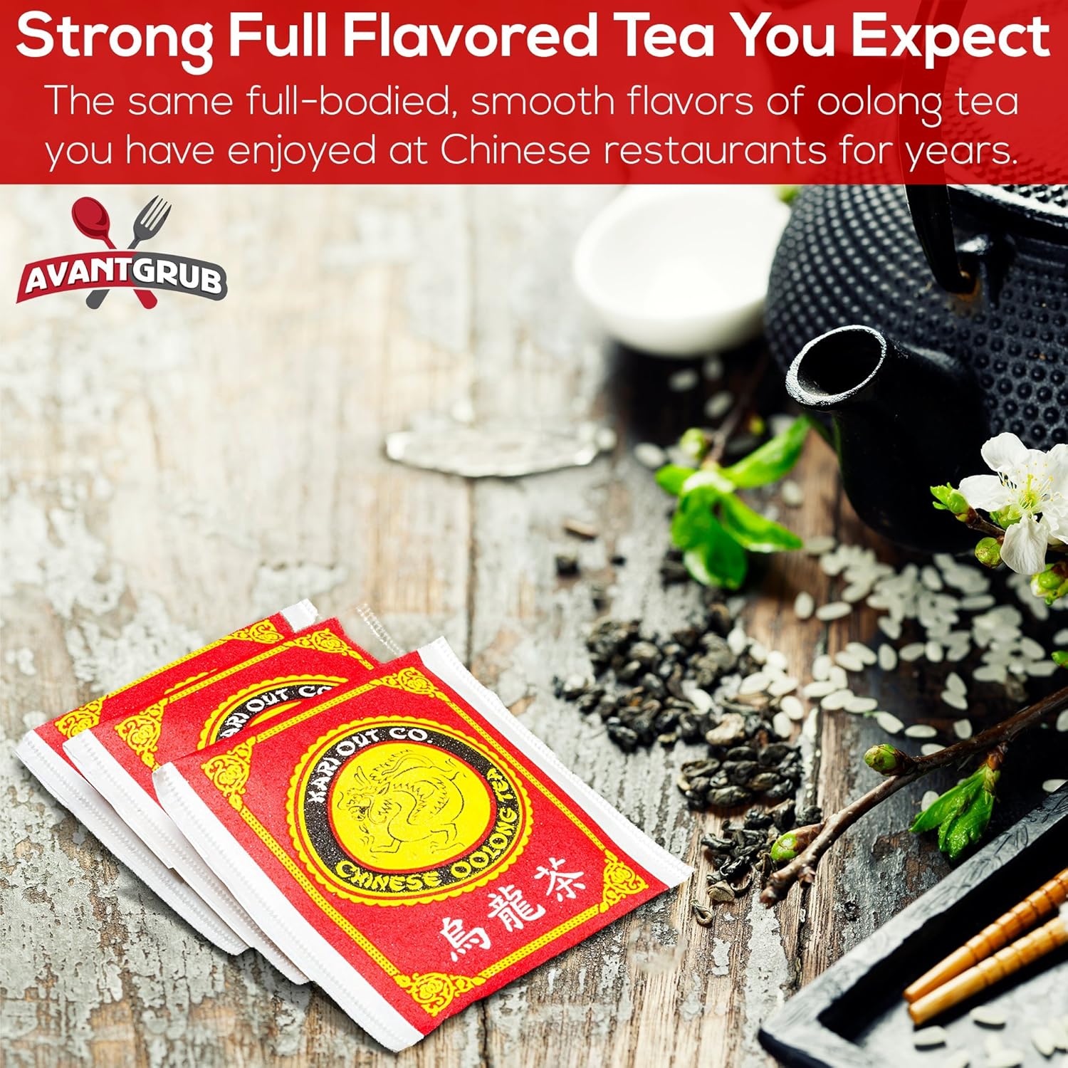 Alternative view of Authentic Restaurant-Grade Oolong Tea Bags 600 Pk. Premium Chinese Tea Sachets for Hot or Iced Caffeinated Drinks. Individually Packed Semi-Fermented Drink for Detox, Health Diet, Energy 38.4 Oz.