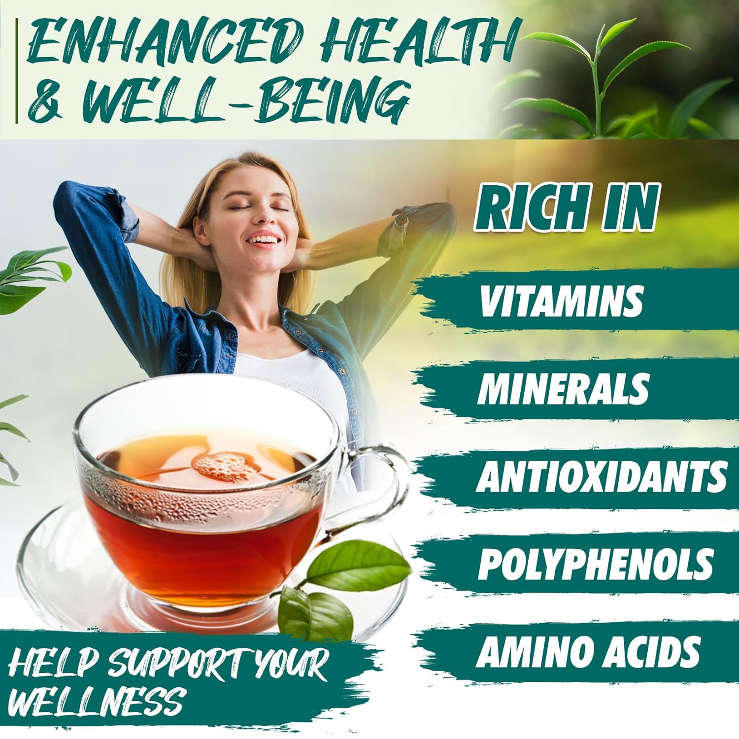 Alternative view of Fusion Select 200 Counts Organic Oolong Tea - Smooth, Mildly Sweet Flavor - Relaxing & Calming Fresh Herbal Drink - Instant Blend, Just Steep In Hot Water - Individually Packaged Tea Bags