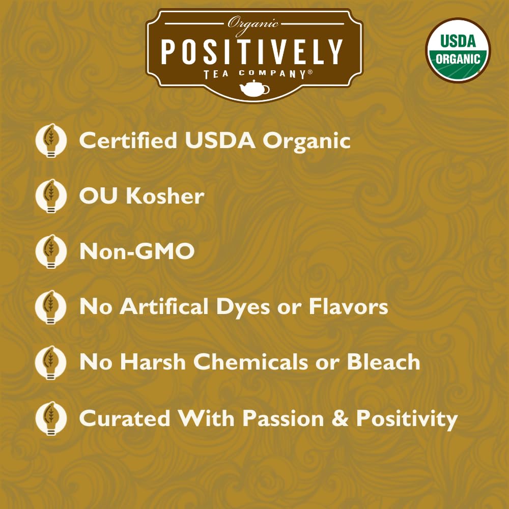 Alternative view of Organic Positively Tea Company, Peach Oolong Tea Bags, 20 Count