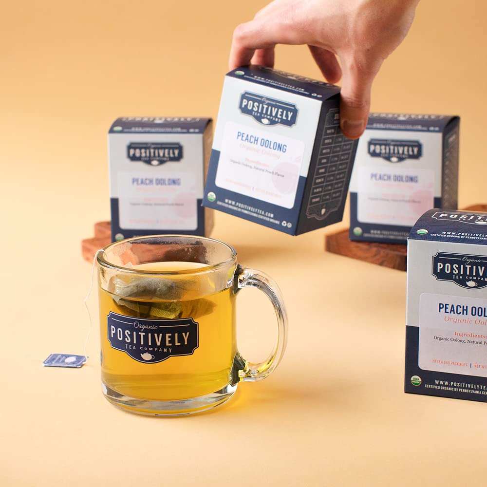 Organic Positively Tea Company, Peach Oolong Tea Bags, 20 Count - Image 5