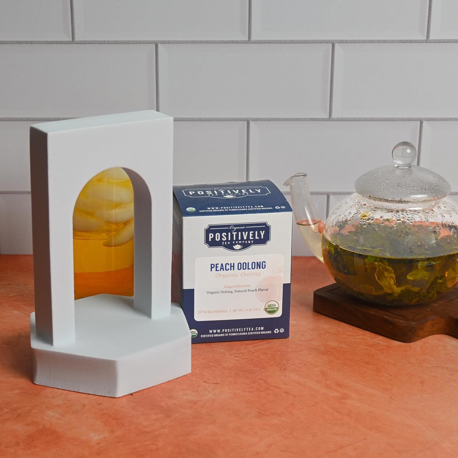 Organic Positively Tea Company, Peach Oolong Tea Bags, 20 Count - Image 6