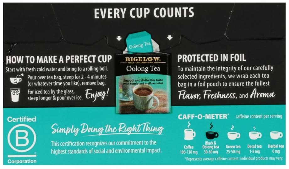 Bigelow Oolong Tea Bags, 20 ct