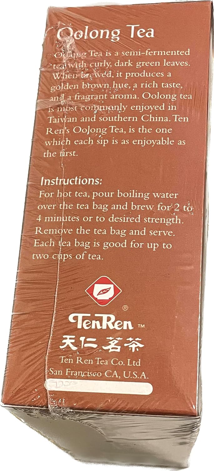 TenRen Oolong Tea (50 Tea Bags, Individually Sealed)