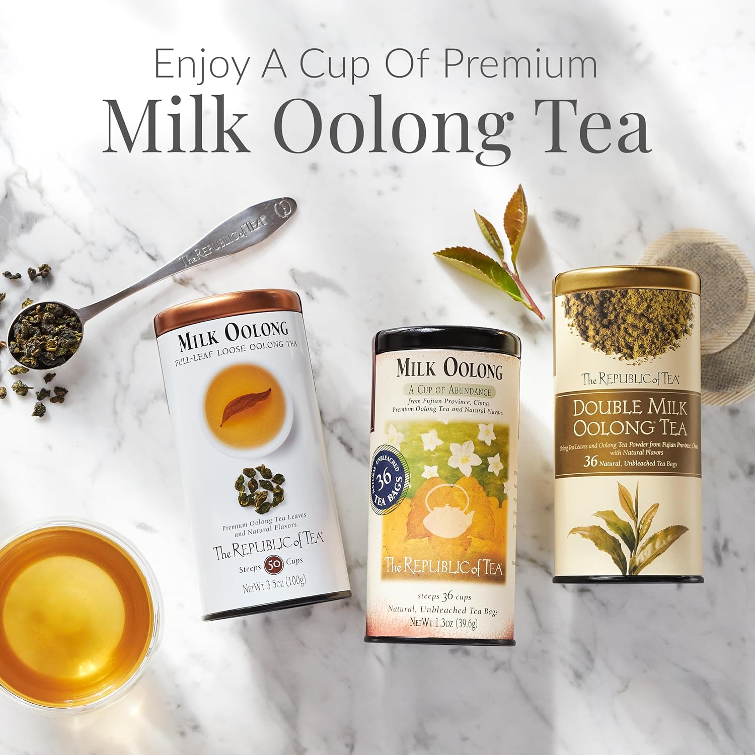 The Republic of Tea u2014 Milk Oolong Tea Tin, 36 Tea Bags, Naturally Caffeinated - Image 3