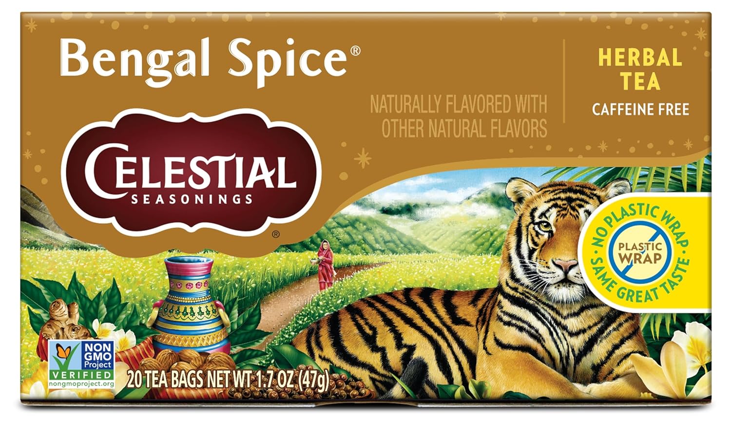Celestial Seasonings Lemon Honey Drop Herbal Tea, 16 Tea Bags Box - Image 8