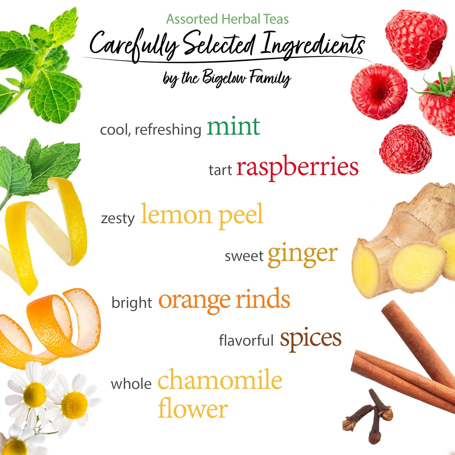 Alternative view of Bigelow Herbal Teas Six Flavor Assortment, 18 bags