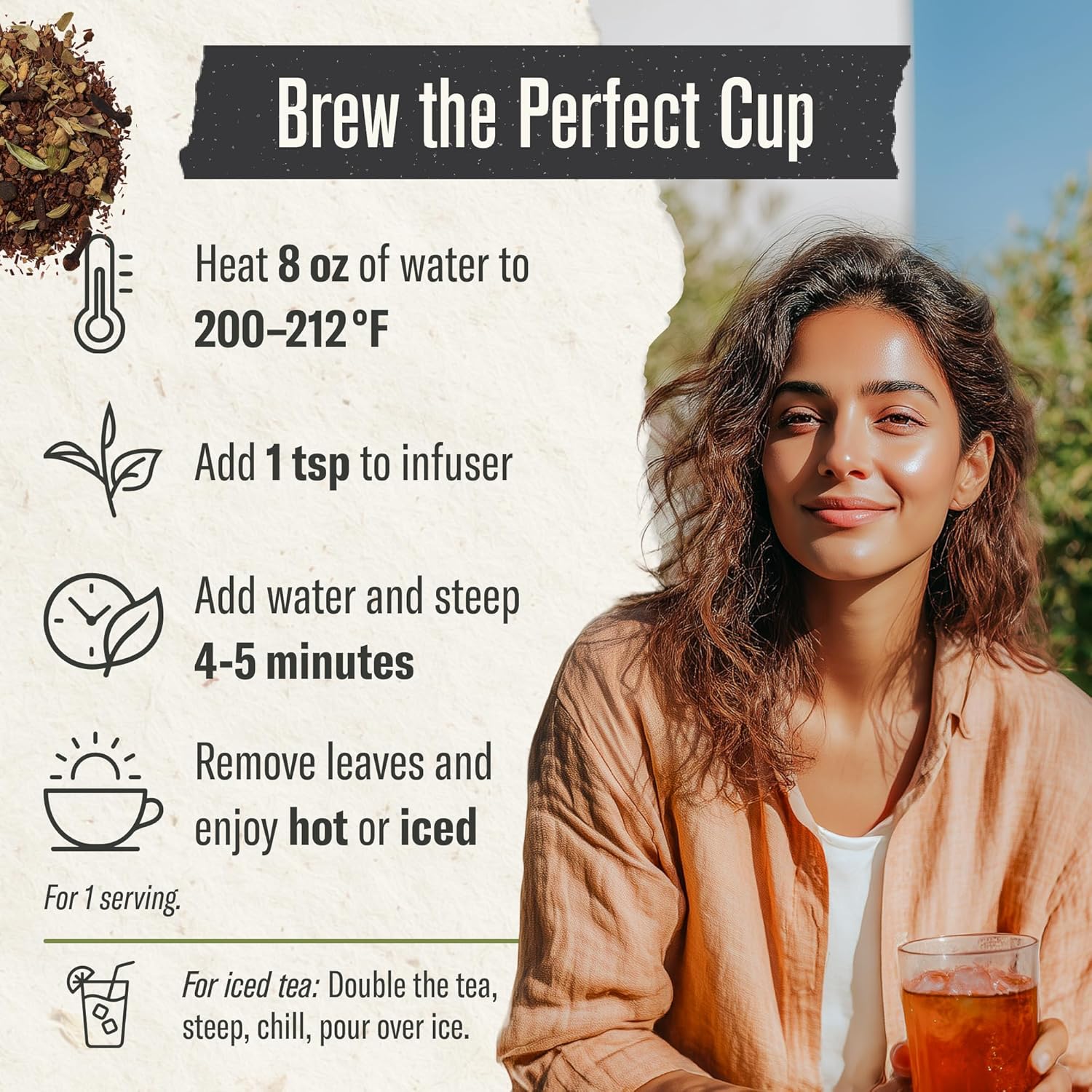 Alternative view of Numi Organic Rooibos Chai Tea, 18 Herbal Bags, Microplastic Free, Rich Flavor with Cinnamon, Allspice & Ginger, Caffeine Free