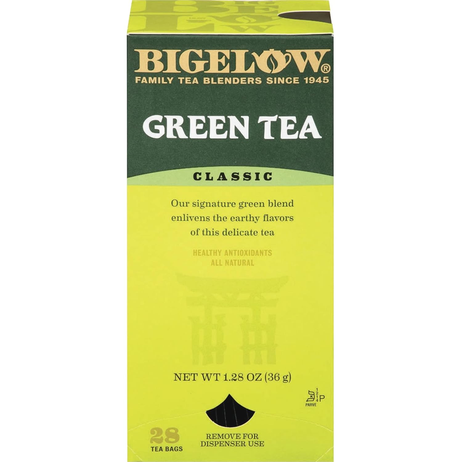 Alternative view of Bigelow Tea Green Tea Bags, Box Of 28 Bags