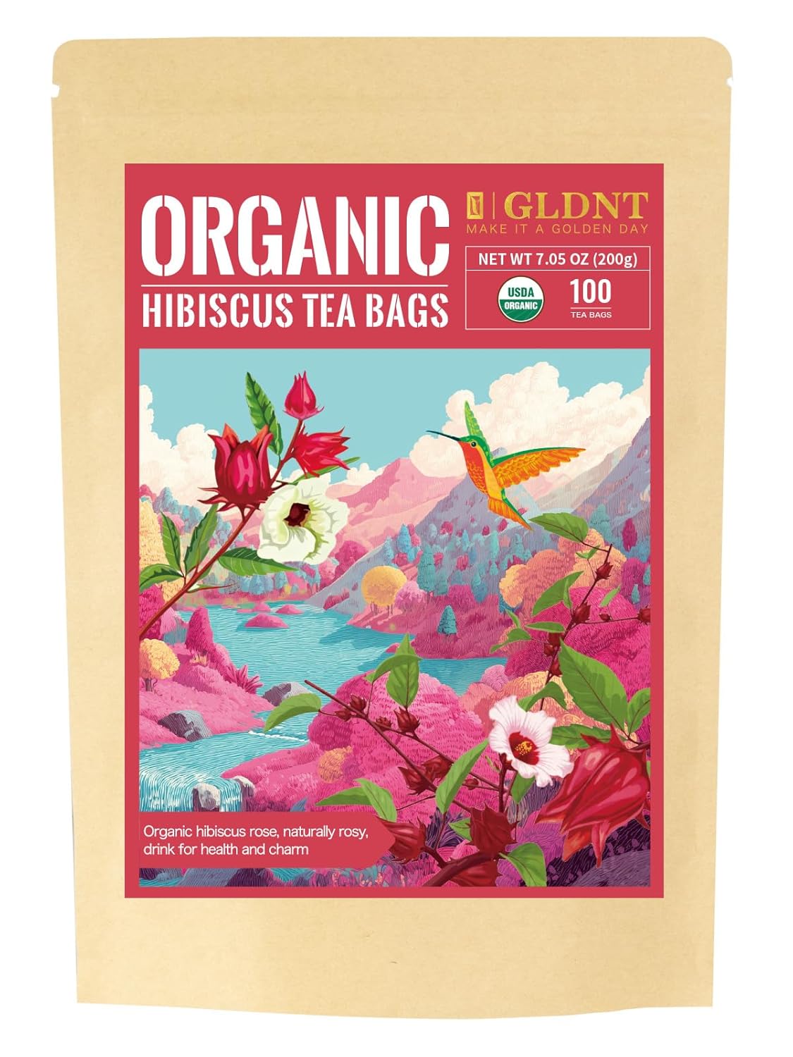 GLDNT Organic Green Tea Bags, Natural Pure Organic Green Tea, Super Antioxidant, Caffeinated, 100 Count - Image 7