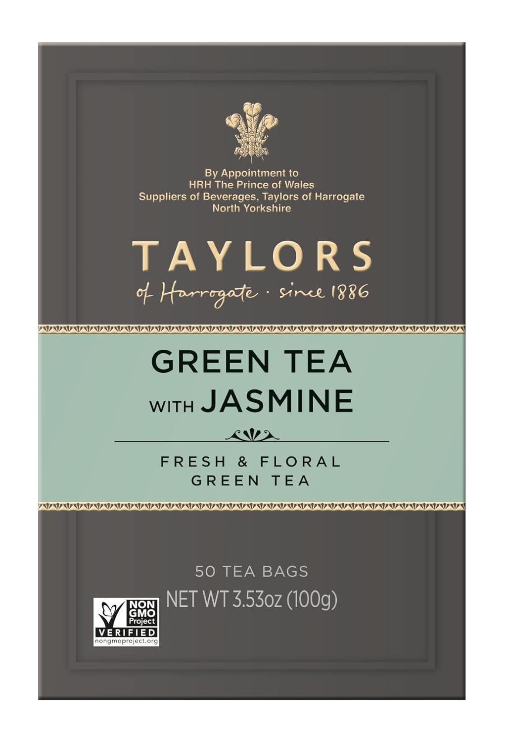 Alternative view of Taylors of Harrogate Green Tea with Jasmine, Pillow Tea Bags, 50 Count (Pack of 1), Delicate, Floral and Sweet, Caffeinated, Enjoy Hot or Iced, 50 Teabags
