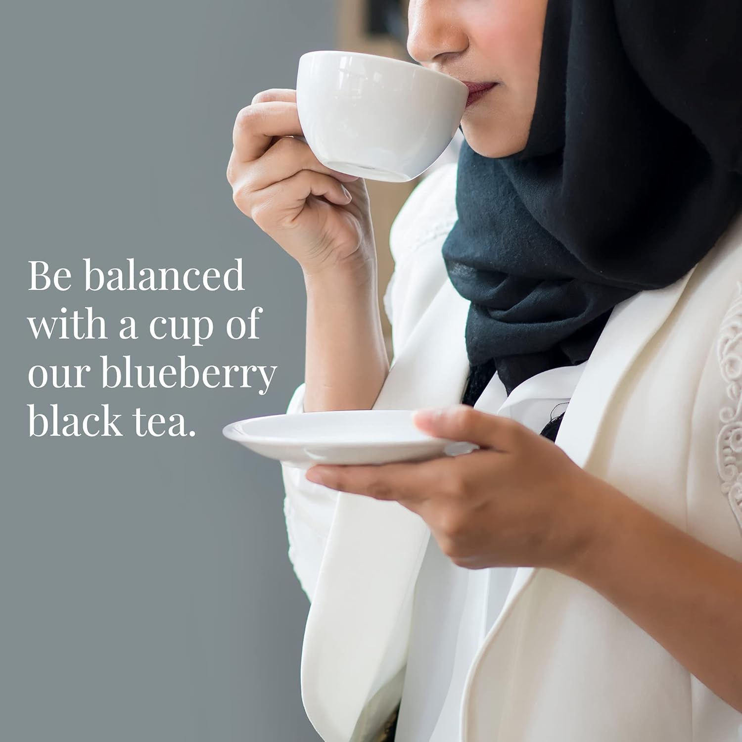 The Republic of Tea - Wild Blueberry Tea, 2.8 oz Tin | 50 Tea Bags, Gourmet Black Tea | Caffeinated