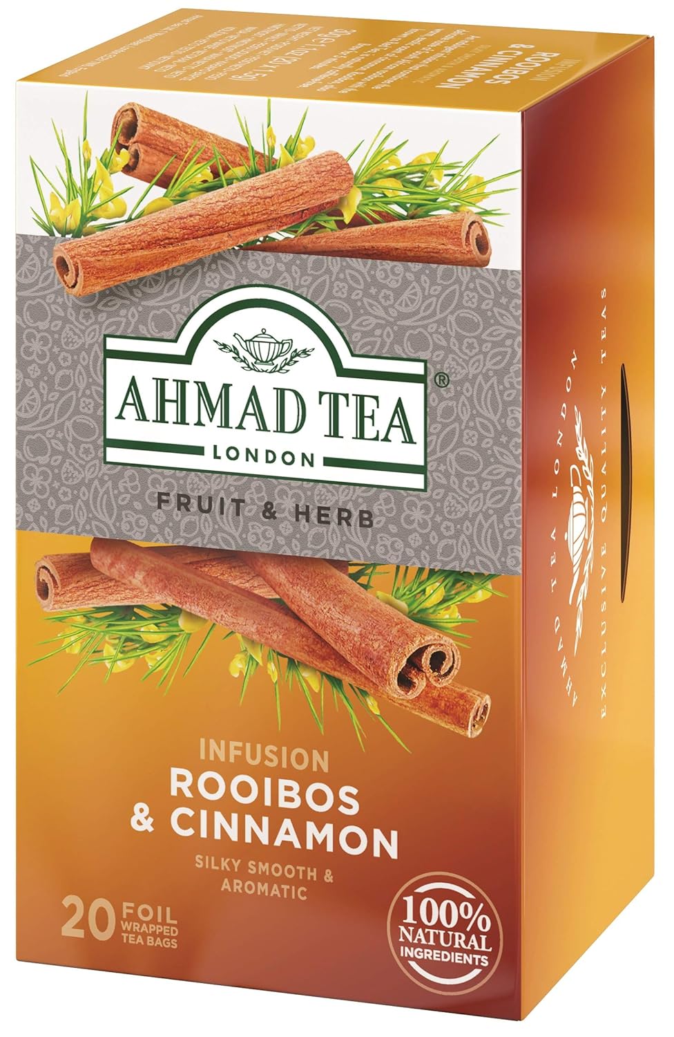 Ahmad Tea Infusions, Peach and Raspberry Teabags, 20 ct (Pack of 1) - Decaffeinated & Sugar-Free - Image 8
