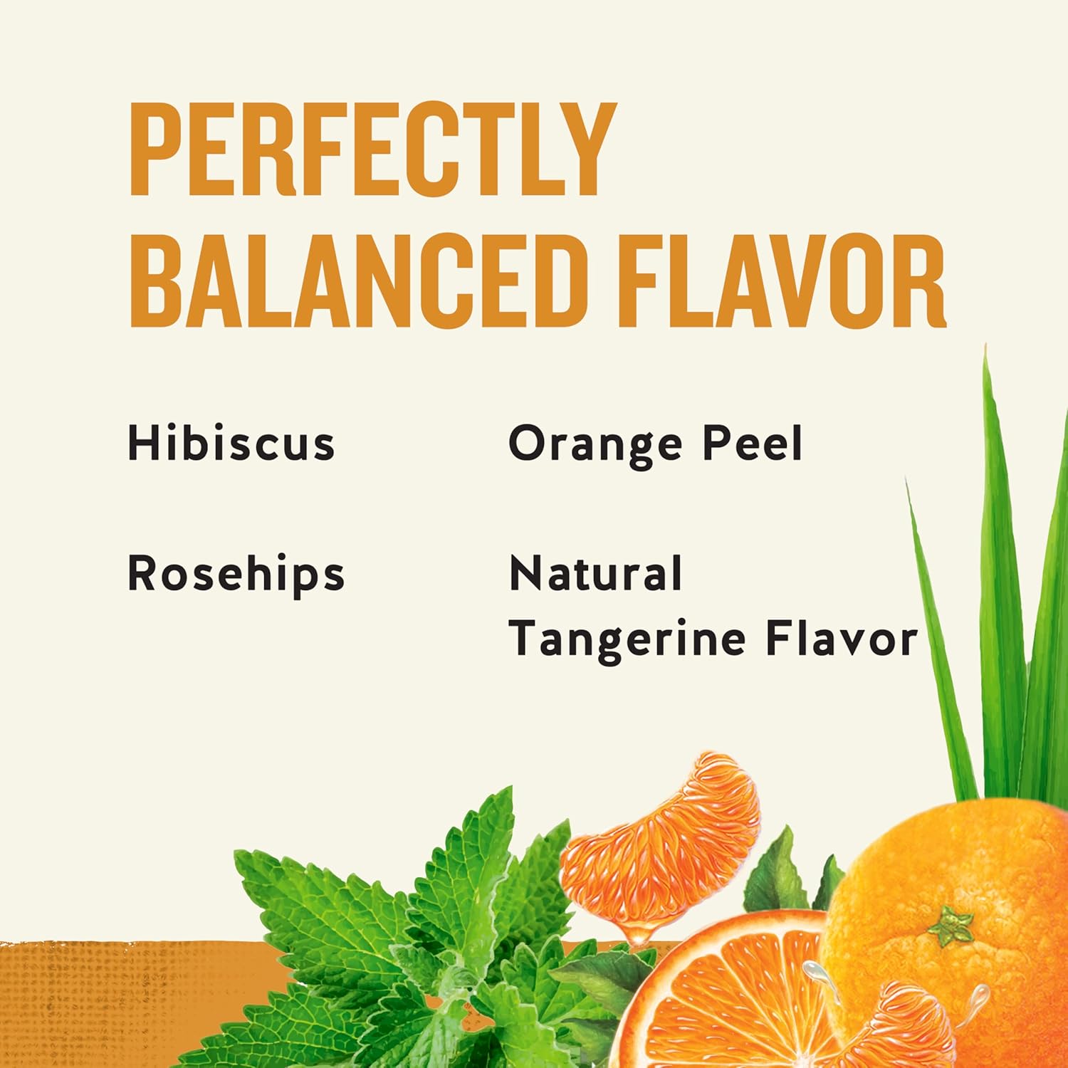 Alternative view of Celestial Seasonings Tangerine Orange Zinger Herbal Tea, Caffeine Free, 20 Tea Bags Box