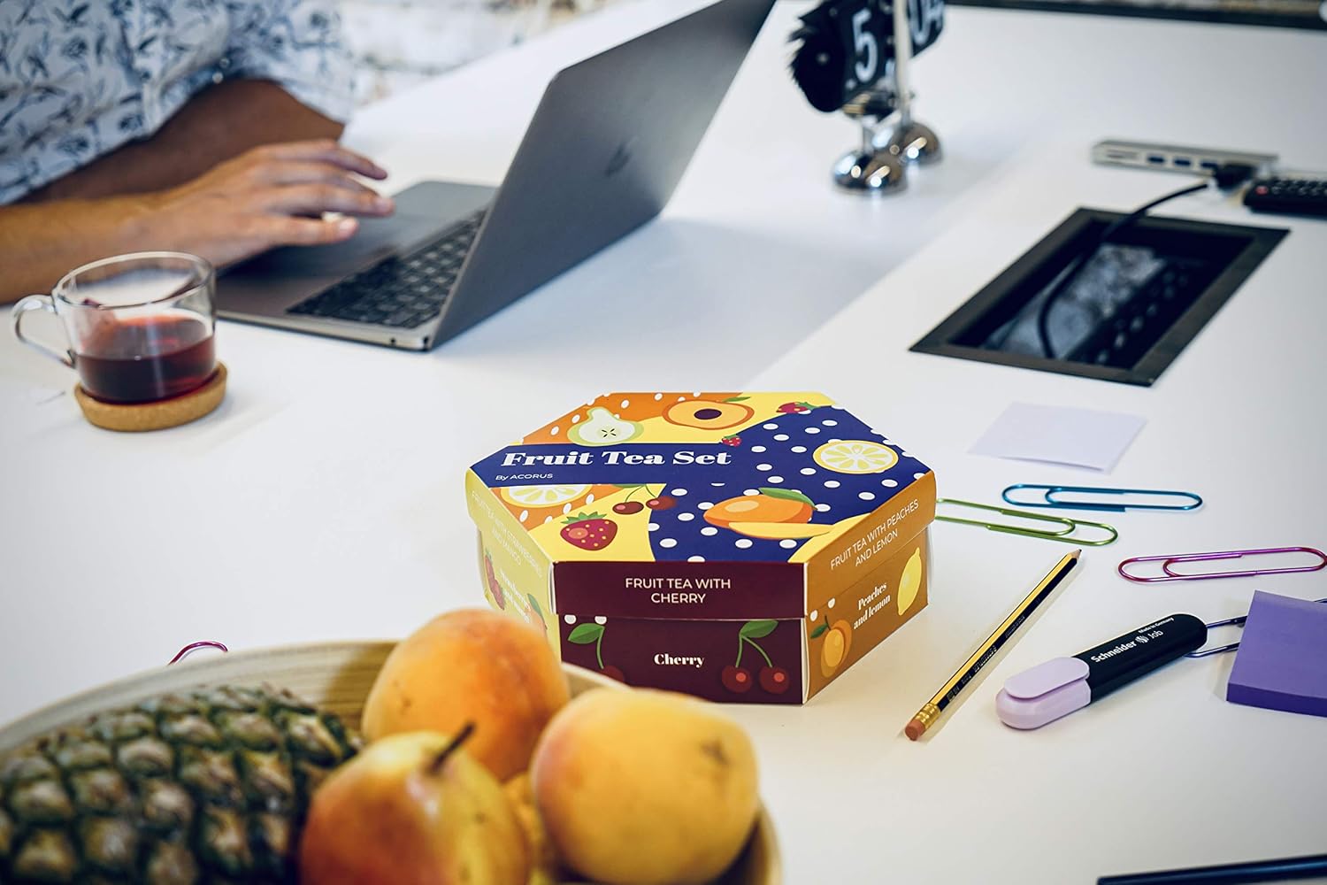 Alternative view of ACORUS Fruit Luxury Tea Set - Assorted Fruit and Herbal Teas Box, Tea Gift Set for Women and Tea Lovers, Large Variety Pack, 6 Flavor Sampler, 60 Bags