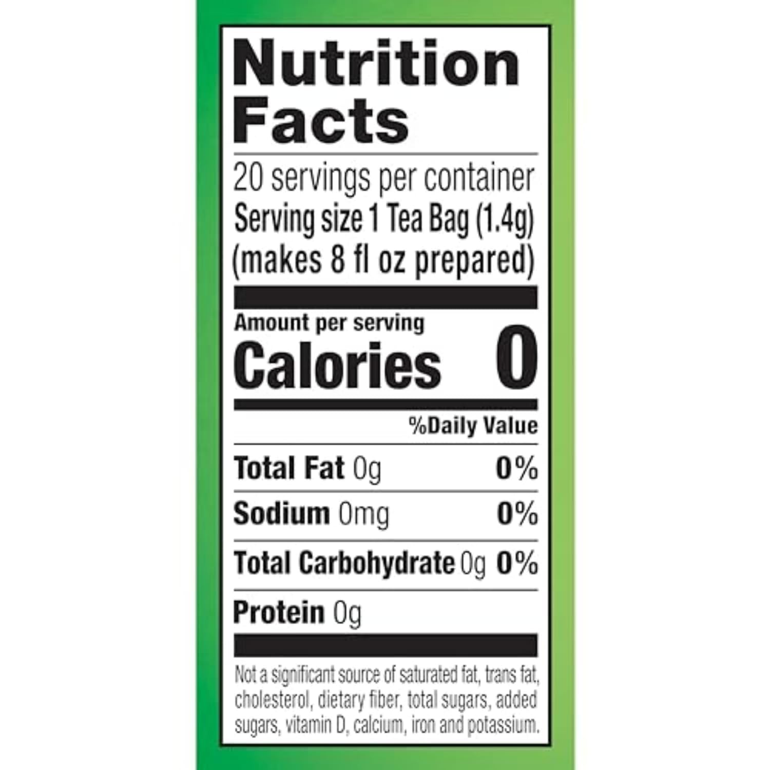 Lipton Peach Green Tea Bags, Flavored, Unsweetened Teabags for Hot Tea or Peach Iced Tea with Caffeine and Flavonoids, 20 Total Tea Bags