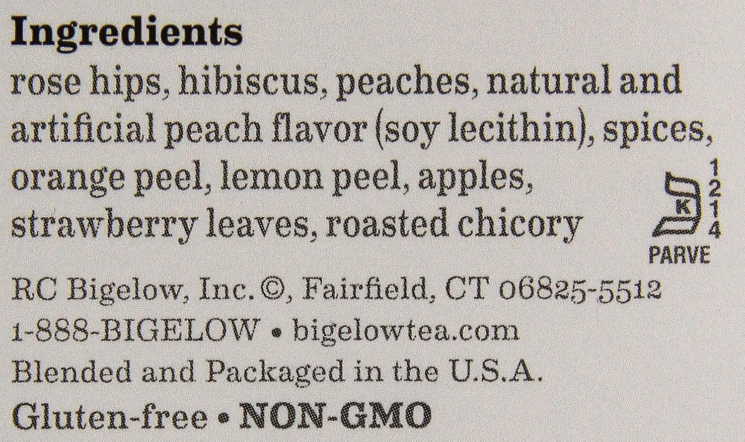 Bigelow Perfect Peach Tea Bags, 20 ct