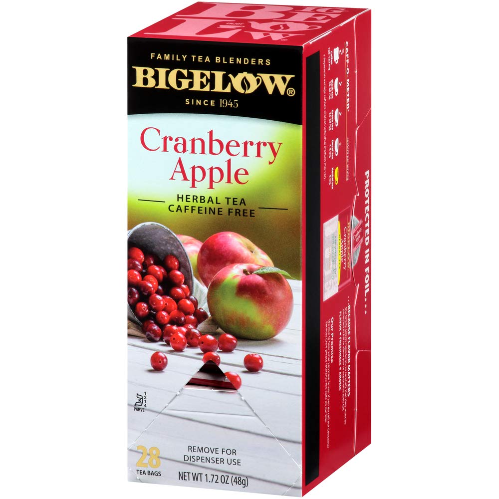 Alternative view of Bigelow Cranberry Apple Herbal Tea Bags 28-Count Box (Pack of 1) Cranberry Apple Hibiscus Flavored Herbal Tea Bags All Natural Non-GMO
