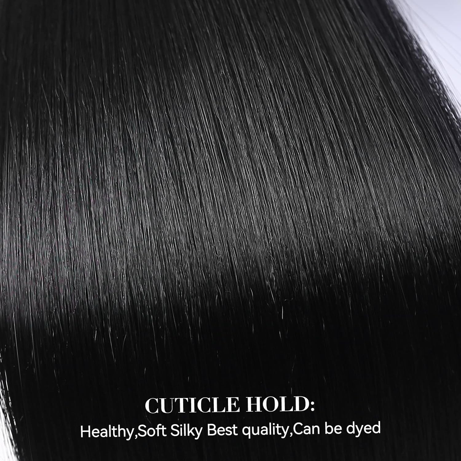 Black Hair Extensions Straight Clip in Hair Extensions Clip ins - Soft and Thick (20 Inches, 4Pcs, #1B)