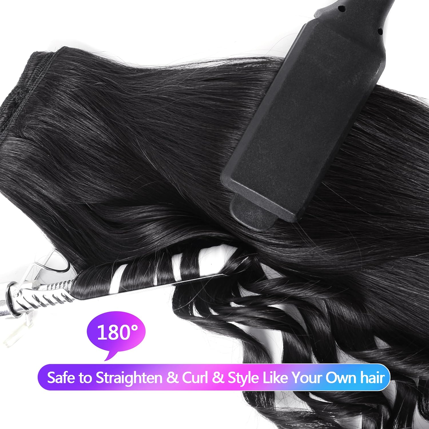 MEYOFUN Clip in Hair Extensions Real Human Hair, 20 Inch 105g/3.7oz, 1B Natural Black, Invisible Seamless Straight Remy Human Hair Clip in Extensions for Women 8pcs Per Set with Double Weft