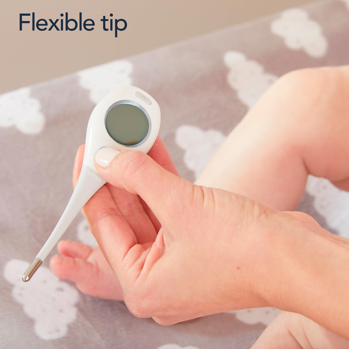 Vicks RapidRead Digital Thermometer, Temperature Readings in 2 Seconds, Use as Oral Thermometer, Baby Rectal Thermometer or Under The Arm, Water Resistant - Image 6