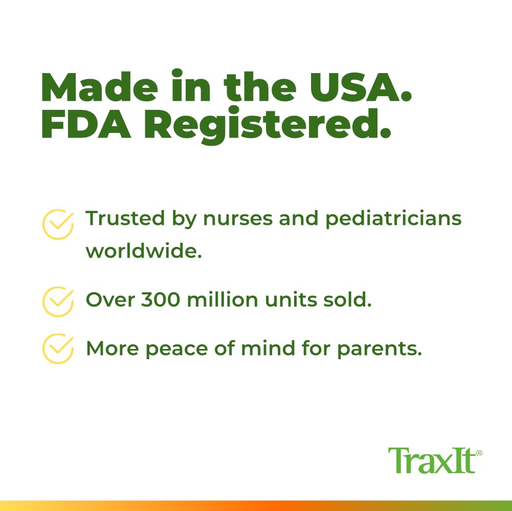 Traxit Wearable Childrenu2019s Axillary Thermometer u2013 48-Hour Continuous Read, Clinically Accurate, Single-Use Pediatric Thermometer for Kids, Babies, Toddlers & Infants (12-Pack (Fahrenheit)) - Image 8