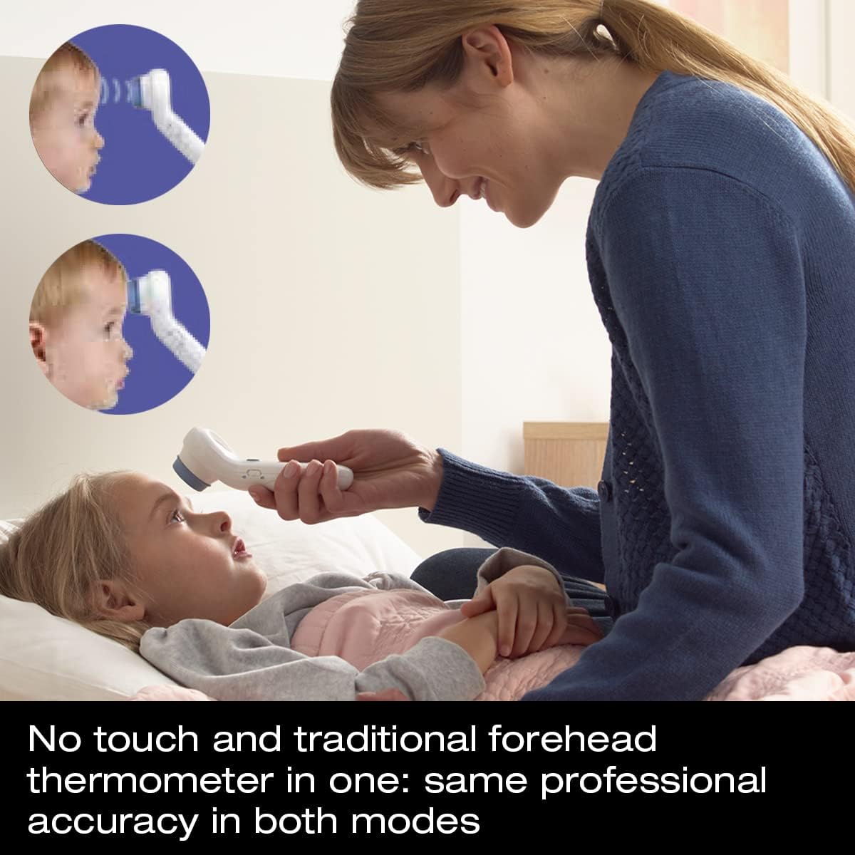 Alternative view of Braun No Touch and Forehead Thermometer - Touchless Thermometer for Adults, Babies, Toddlers and Kids, Color-Coded Fever Guidance, Fast, Reliable, and Accurate Results