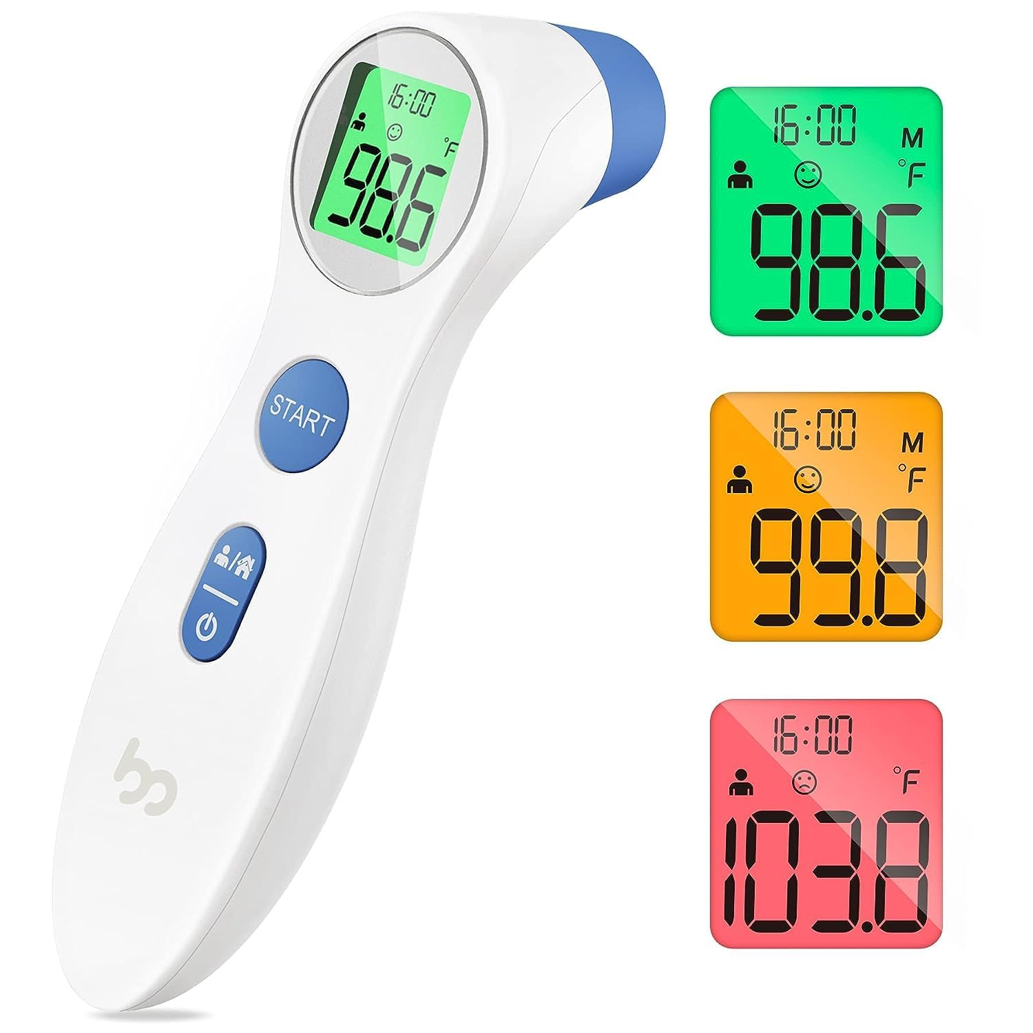 Forehead Thermometer for Adults and Kids, Digital Touchless Thermometer for Baby, Infants and Toddlers, 3 Color Fever Alarm,1s Fast Accurate Reading, Non Contact - Image 7