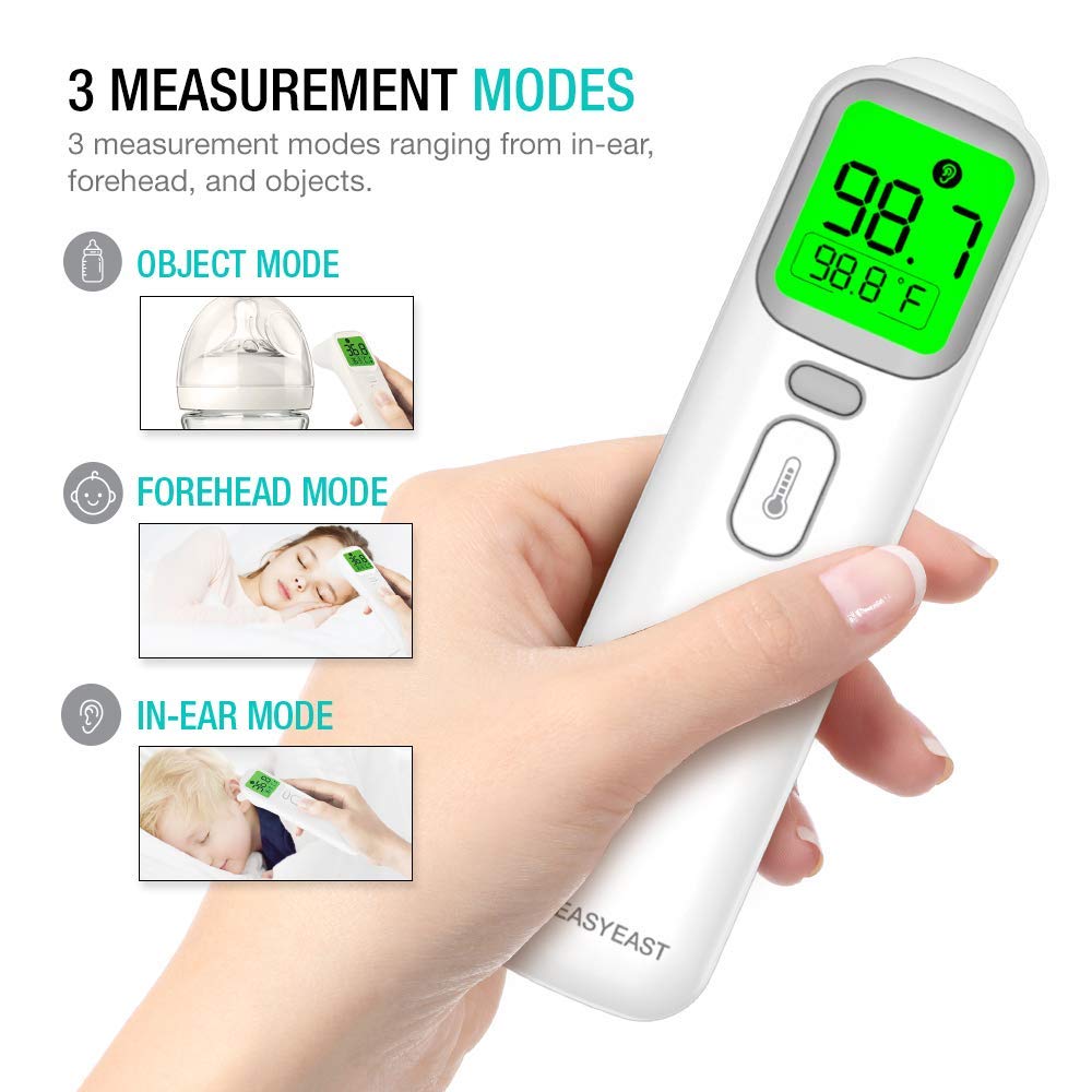 Alternative view of EasyEast Touchless Infrared Forehead Thermometer, Smart Digital Screen, Fast Reading Detection, No Battery Included